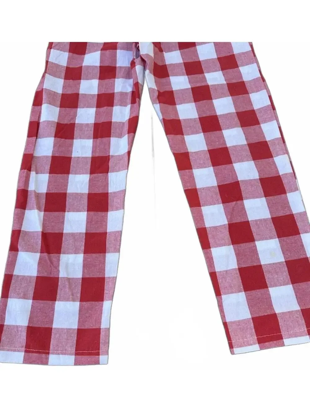 Venti6 Red Check Cropped Pants - Picture 5 of 6